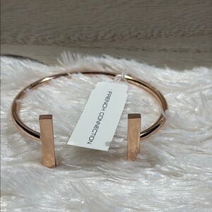 French Connection Metallic Rose Bracelet